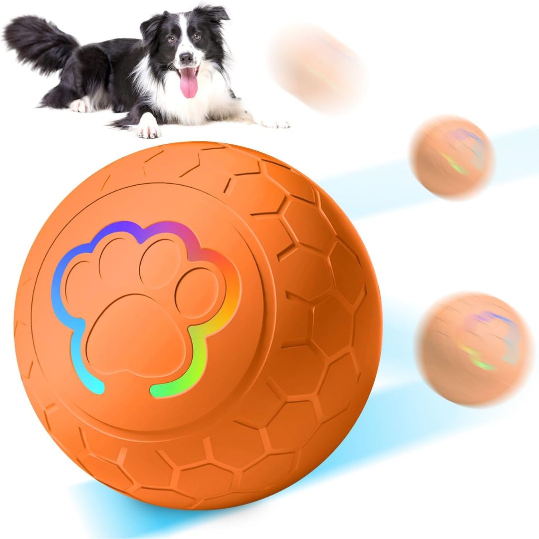 Pelota interactiva LED para perros